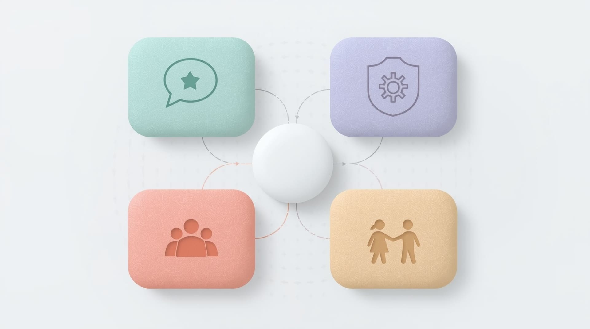 Infographic showing four interconnected therapy pillars supporting moderate autism treatment