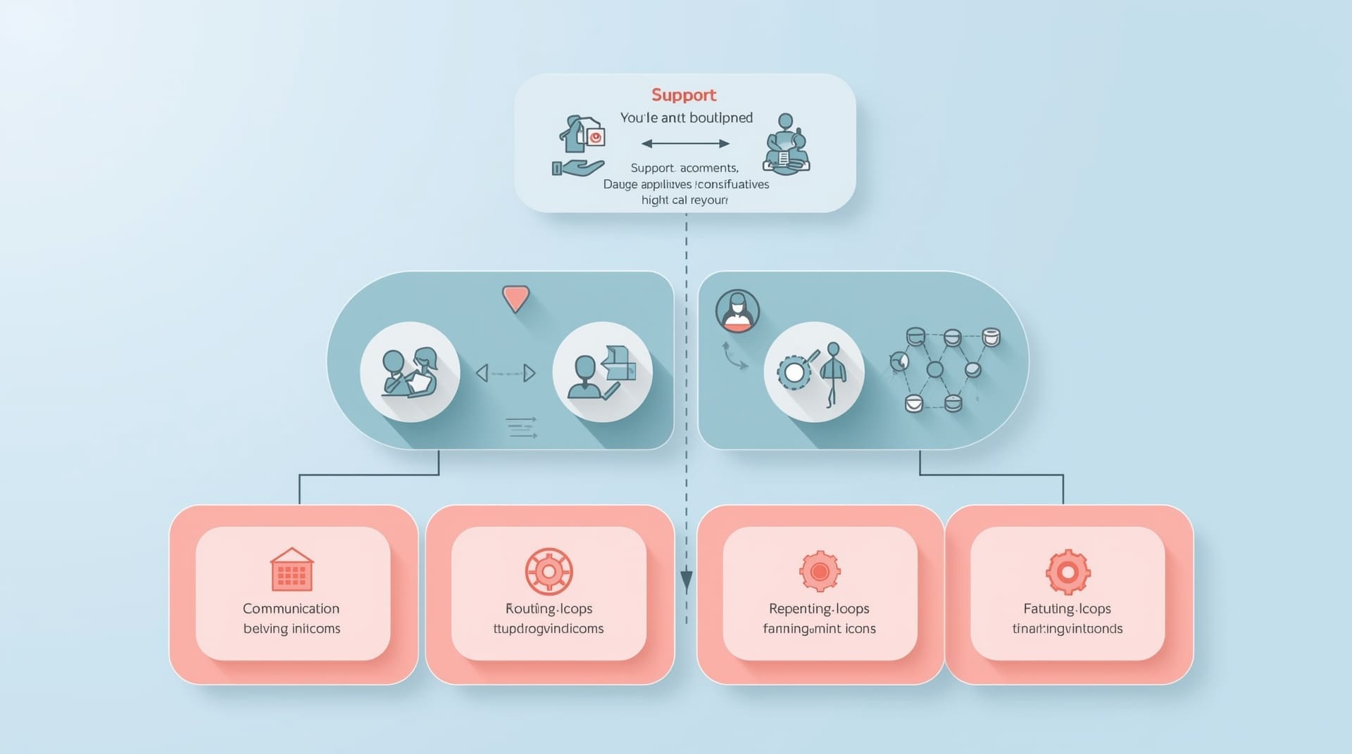 Infographic showing three autism support levels as a tiered visual hierarchy